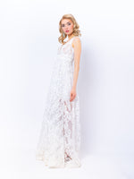 A-line wedding dress, full lace wedding dress