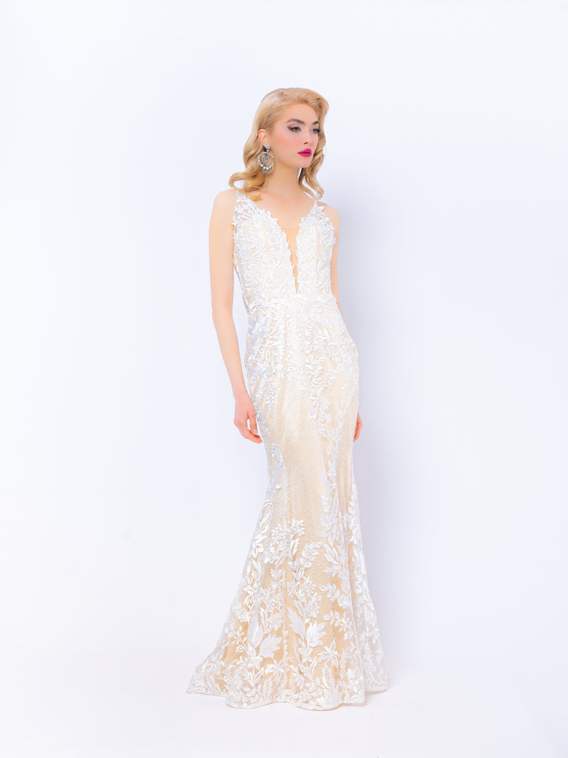 Stunning lace bride dress, mermaid